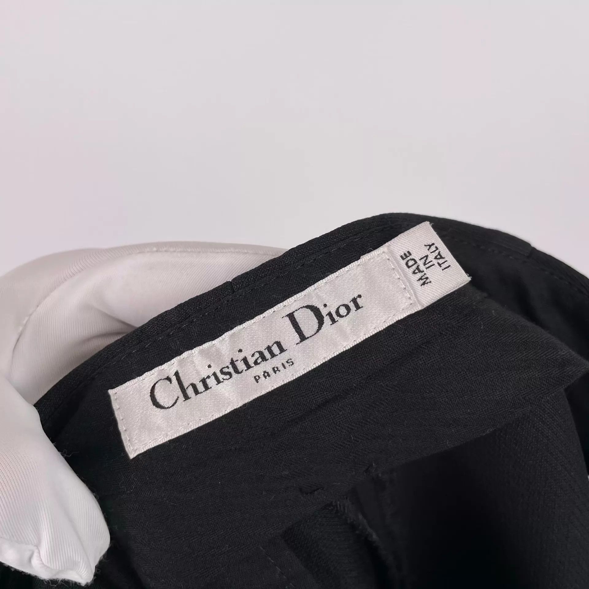 Dior Dior Wool Trousers 34 Black Size 25" / US 0 / IT 36 - 3 Thumbnail