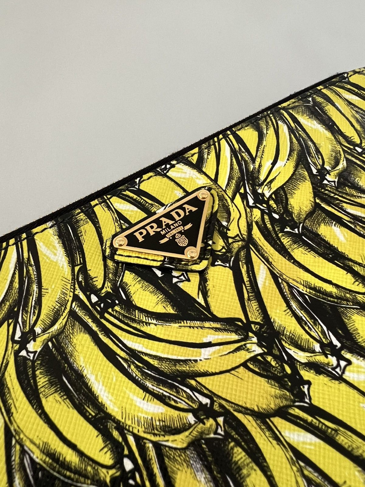 Prada Prada Banana Print Clutch Size ONE SIZE - 2 Thumbnail