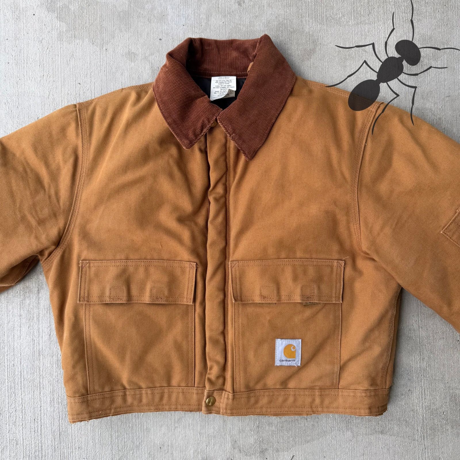 Carhartt × Vintage Carhartt brown cropped Detroit style work wear jacket Size US S / EU 44-46 / 1 - 3 Thumbnail