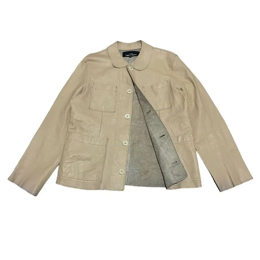 Comme des Garcons Vintage Tricot Comme Des Garcons Full Leather Jacket Size US M / EU 48-50 / 2 - 2 Thumbnail