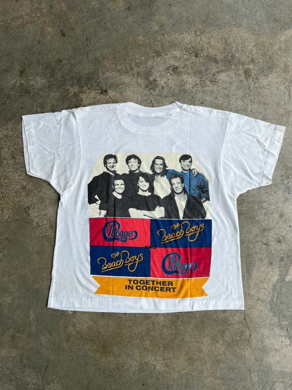 Vintage VTG 80's The Beach Boys & Chicago in Concert Together Size M / US 6-8 / IT 42-44 - 5 Thumbnail