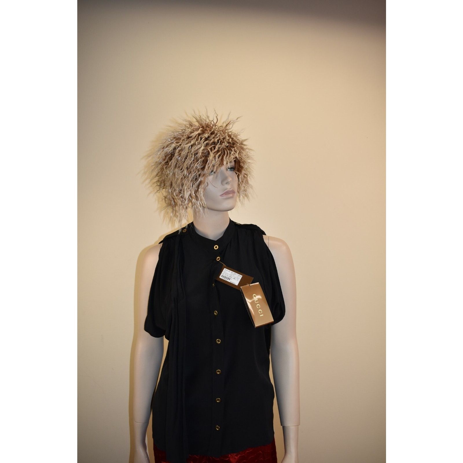 Gucci GUCCI 2217 SILK BLACK SHORT SLEEVES DRESS BLOUSE 42 IT US M Size M / US 6-8 / IT 42-44 - 11 Thumbnail