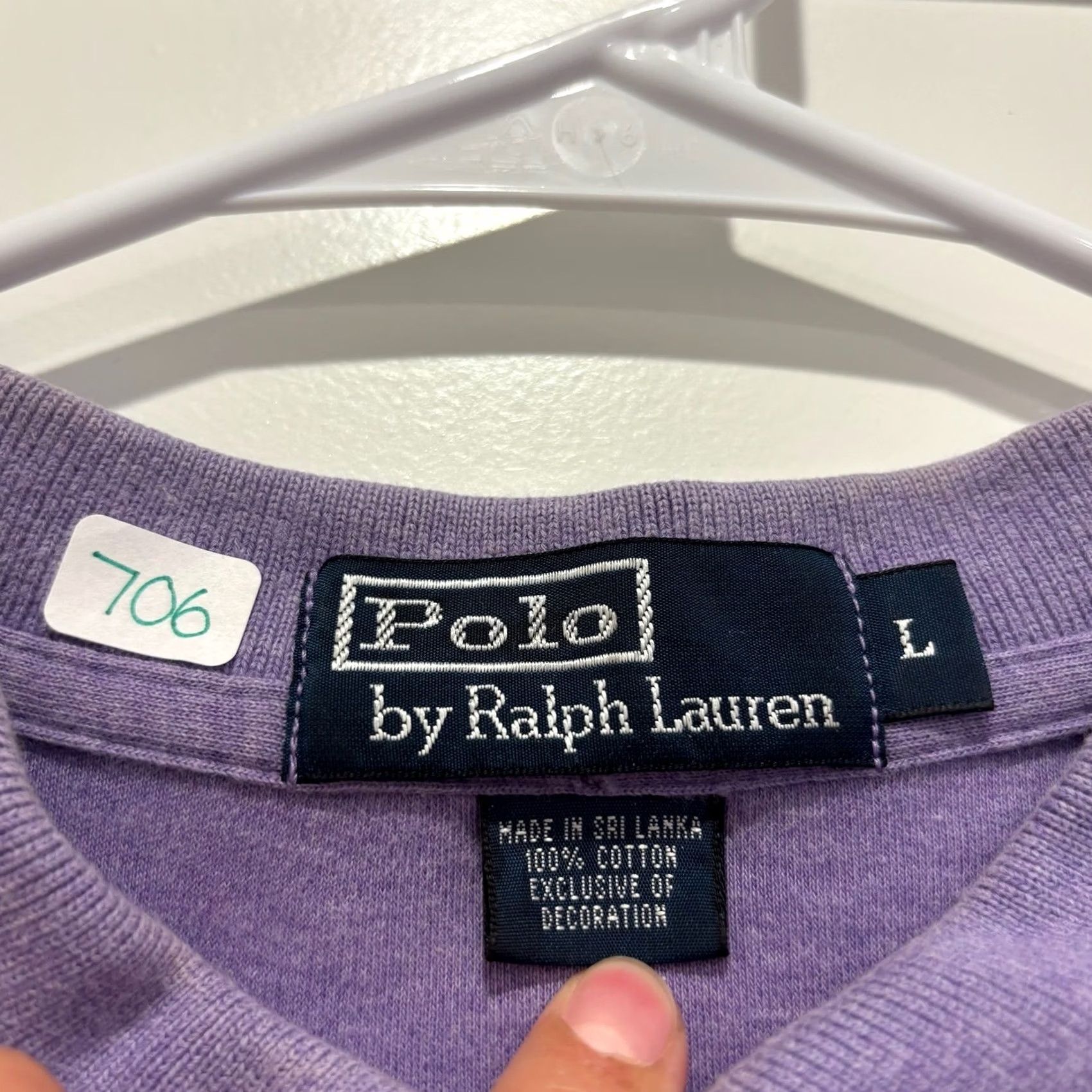 Polo Ralph Lauren Polo Ralph Lauren Mens Large Purple Heather Cotton Short Sleeve Polo Shirt L Size US L / EU 52-54 / 3 - 2 Thumbnail