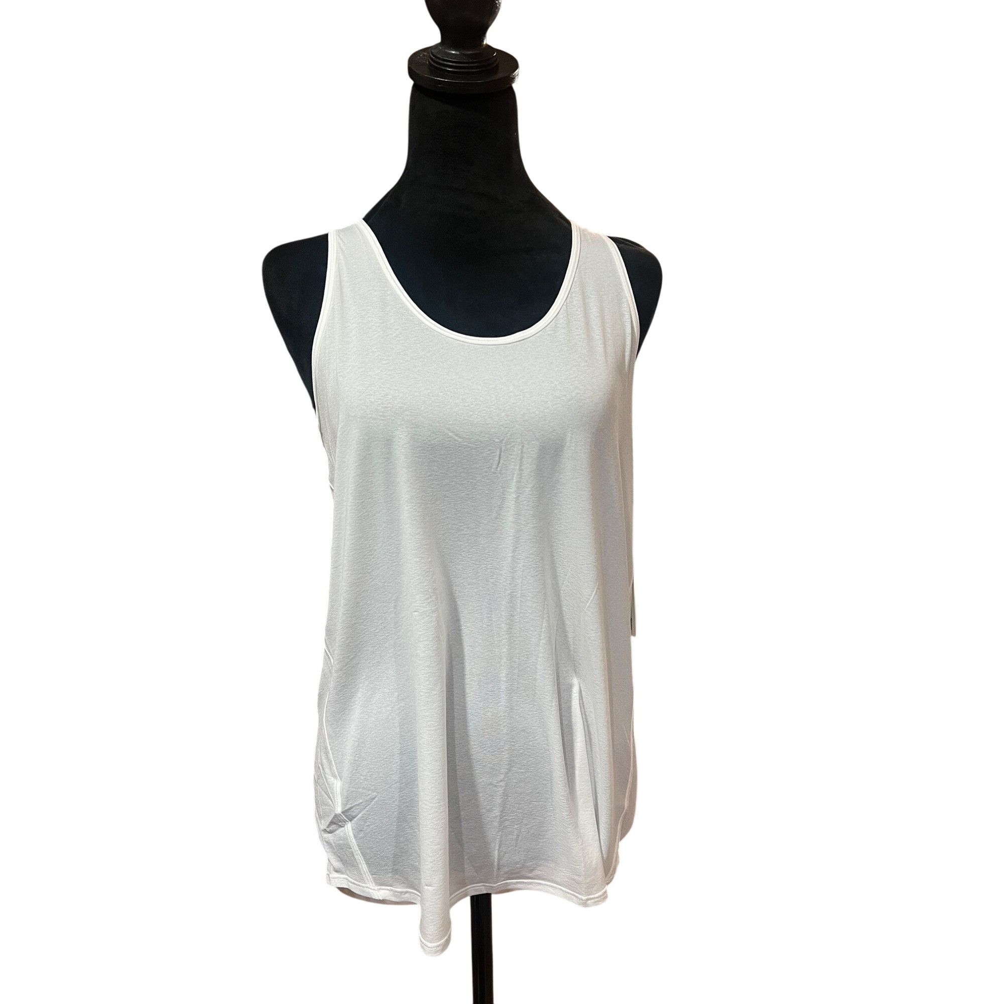 Lululemon 𝓛𝓾𝓵𝓾𝓵𝓮𝓶𝓸𝓷 White Open-Back Racerback Tank Top Womens Size S / US 4 / IT 40 - 6 Thumbnail