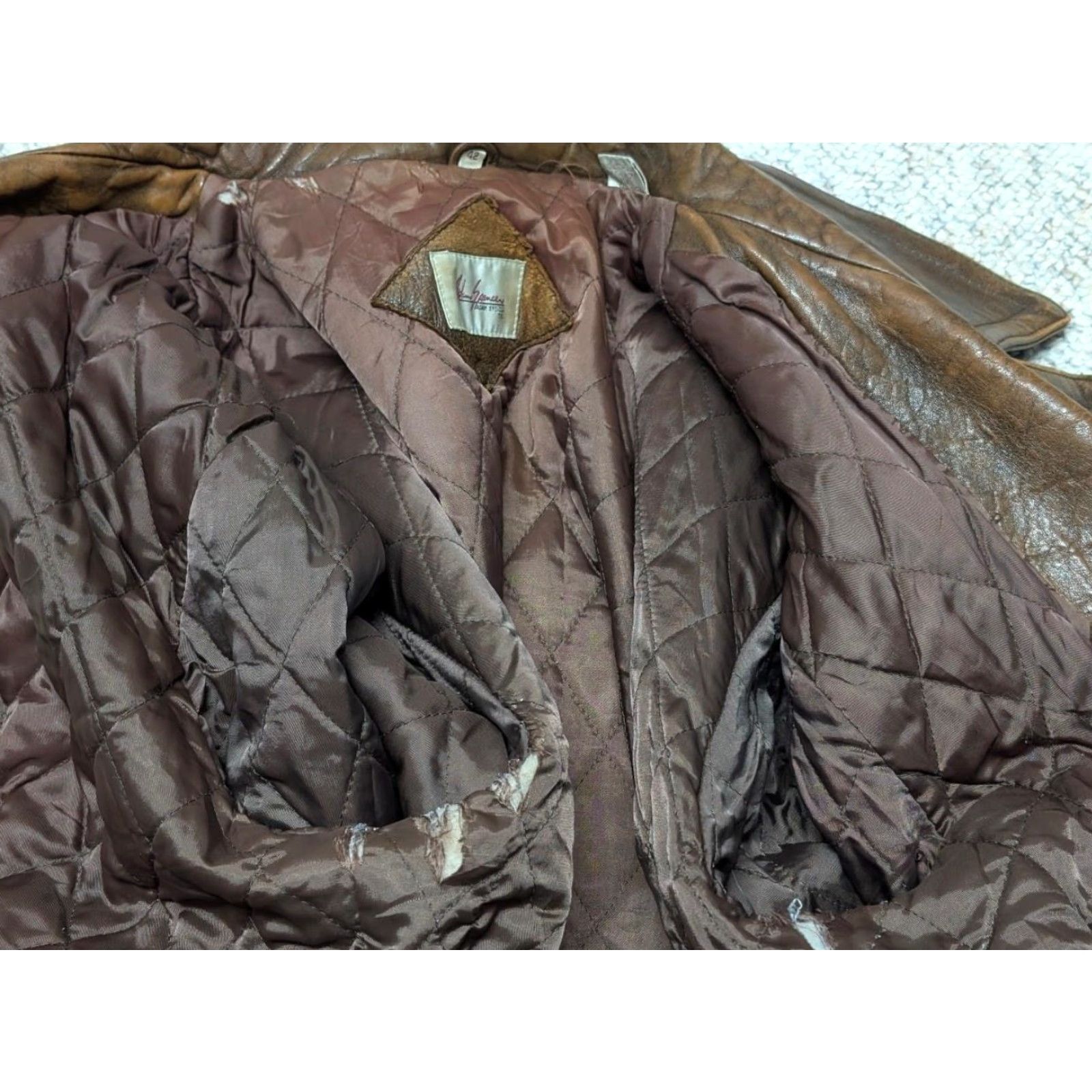 Doublet VINTAGE leather coat MEN overcoat L brown lambskin double breasted patina thrashed 1980s MAD MAX size L coat Mens Size US L / EU 52-54 / 3 - 5 Thumbnail
