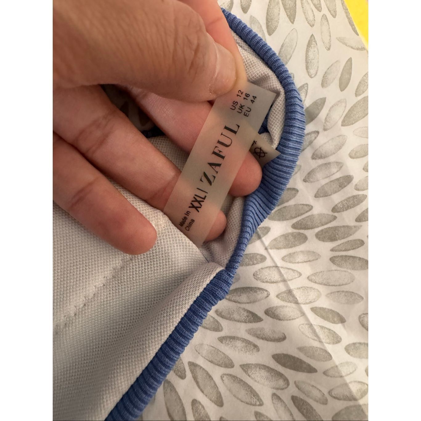 Other Zaful Blue Ribbed Crisscross Back Bikini Top Size Large US 1 Size L / US 10 / IT 46 - 7 Thumbnail