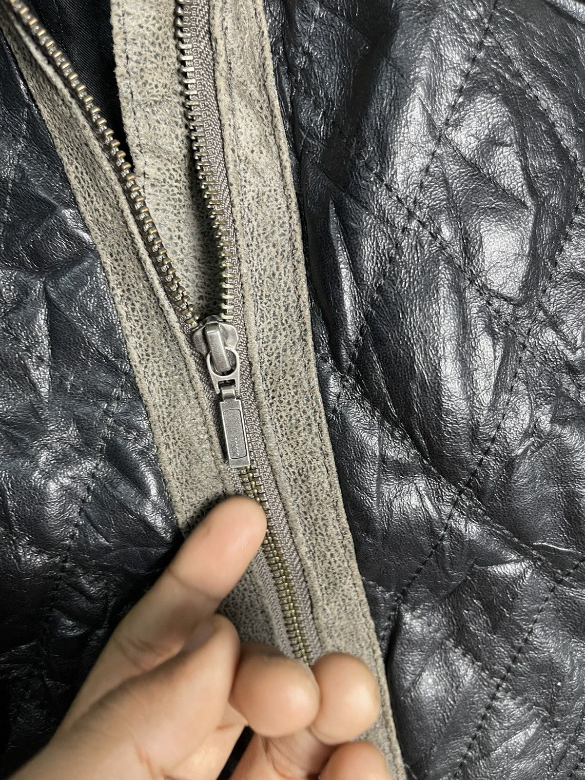 Danier 90s DANIER LEATHER JACKET FUR HOOD RARE DESIGN Size S / US 4 / IT 40 - 10 Thumbnail