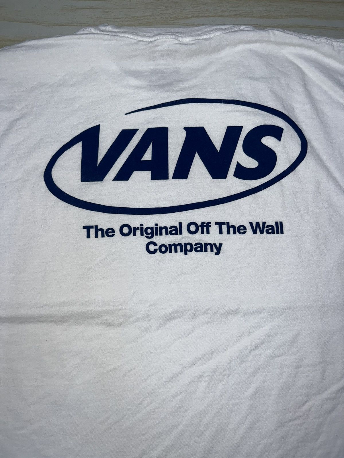 Vans Vans The Original Off The Wall Company White Tee Size US L / EU 52-54 / 3 - 4 Thumbnail