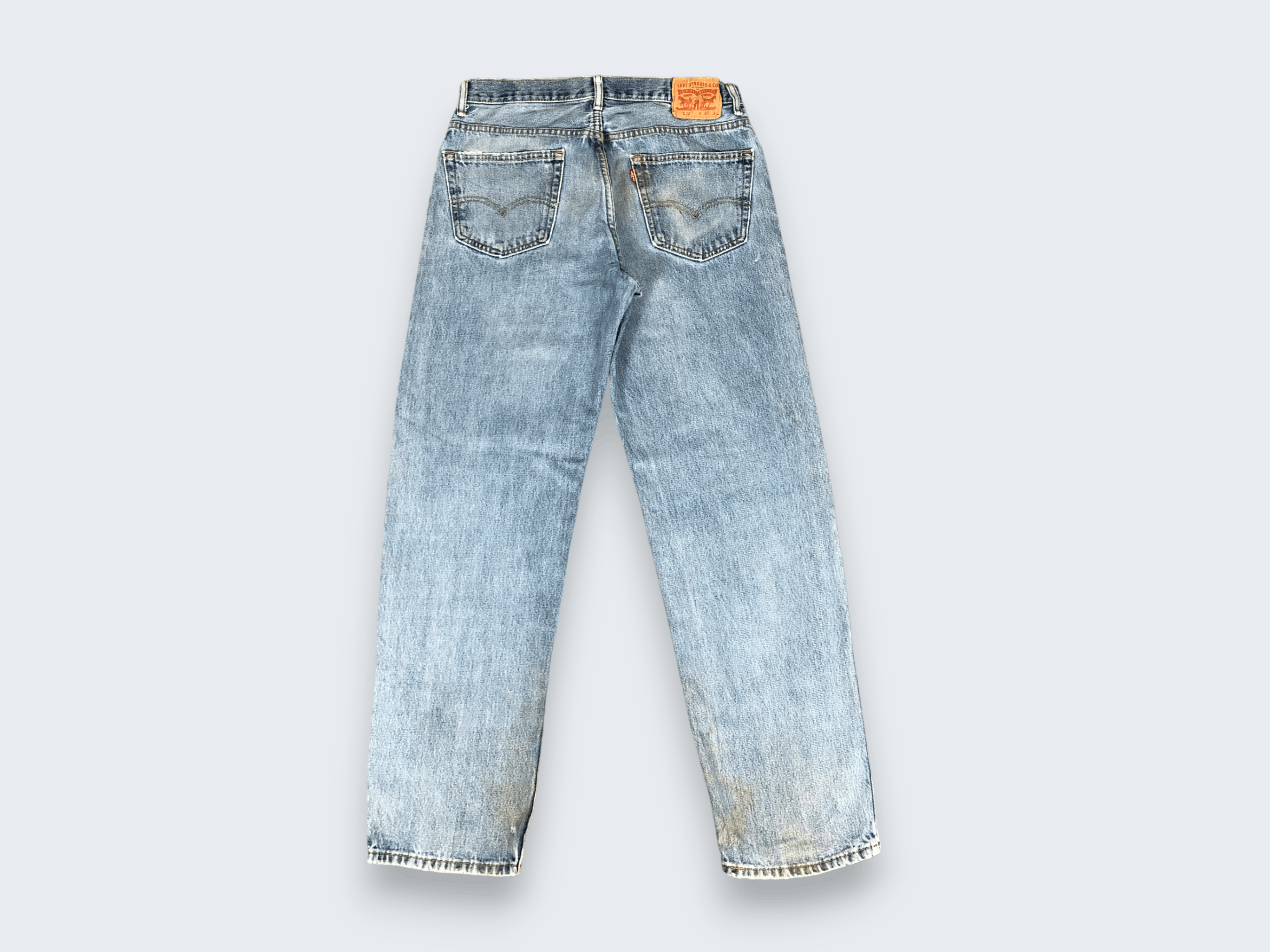 Levi's × Vintage Vintage Levis 550 Light Blue Wash Jeans L966 Size US 33 - 4 Thumbnail