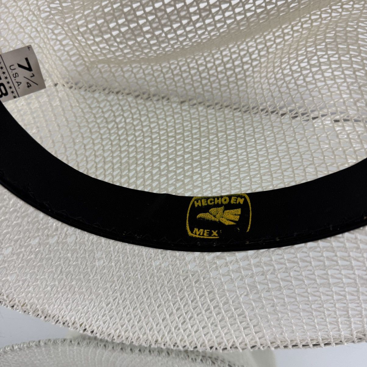 Vintage Sombreros Super Finos Del Centro Vintage White Fedora Hat Size ONE SIZE - 11 Thumbnail