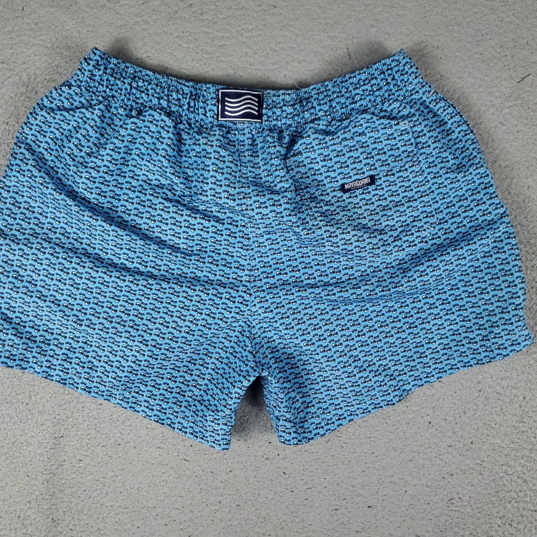 Vintage Mayaguana Shorts Mens XL Blue Beach Board Swim Trunks Size US 36 / EU 52 - 7 Thumbnail
