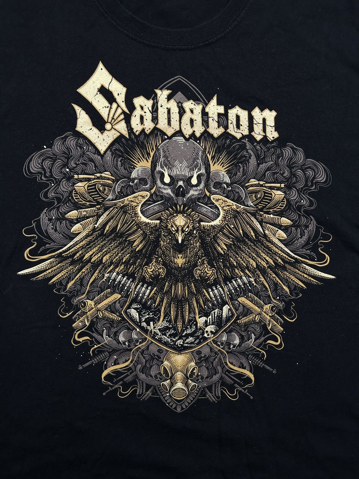 Band Tees Vintage Sabaton Band Tee Y2K Metal Goth Graphic T Shirt 00s Size US M / EU 48-50 / 2 - 5 Thumbnail