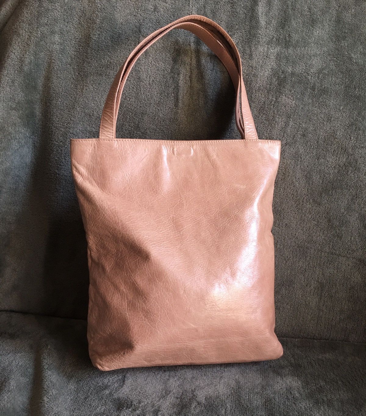 Givenchy GIVENCHY Vintage Leather Light Pink Logo Shoulder Tote Bag Size ONE SIZE - 2 Thumbnail