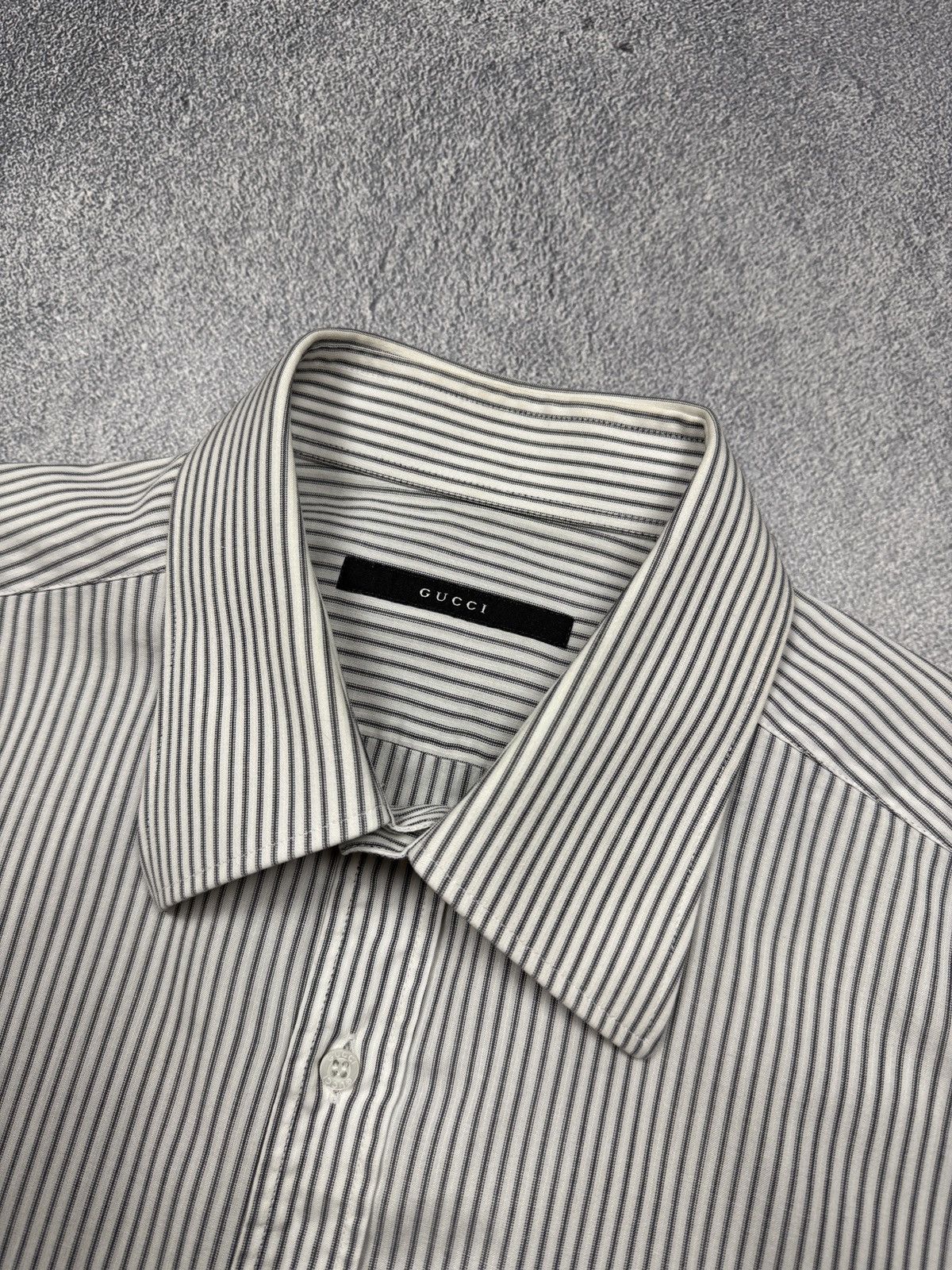 Gucci Gucci Striped Shirt Button Up Size US XL / EU 56 / 4 - 8 Thumbnail