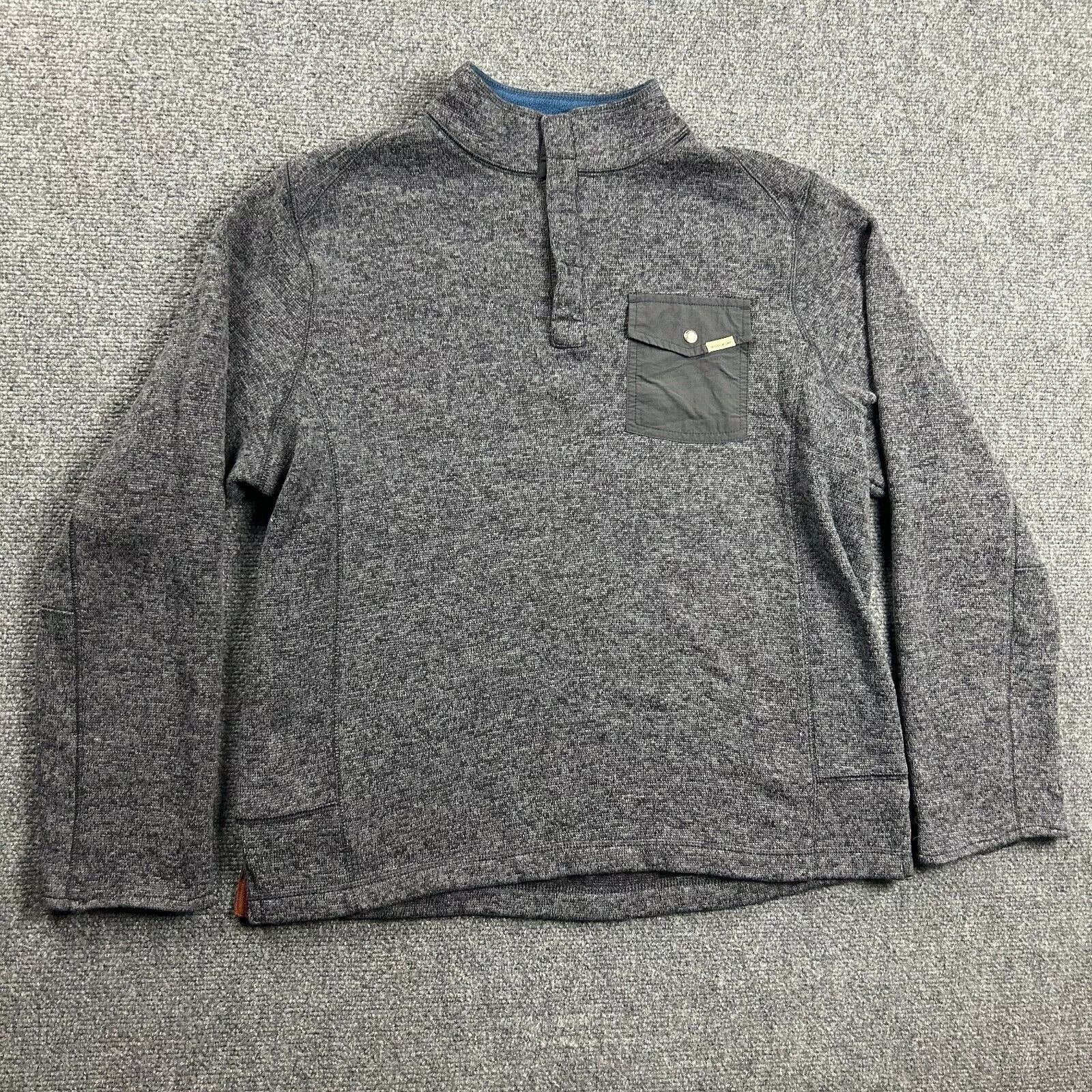 Other Woolrich Fleece Jacket Mens Large Snap Mock Neck Pocket Size US L / EU 52-54 / 3 - 1 Thumbnail