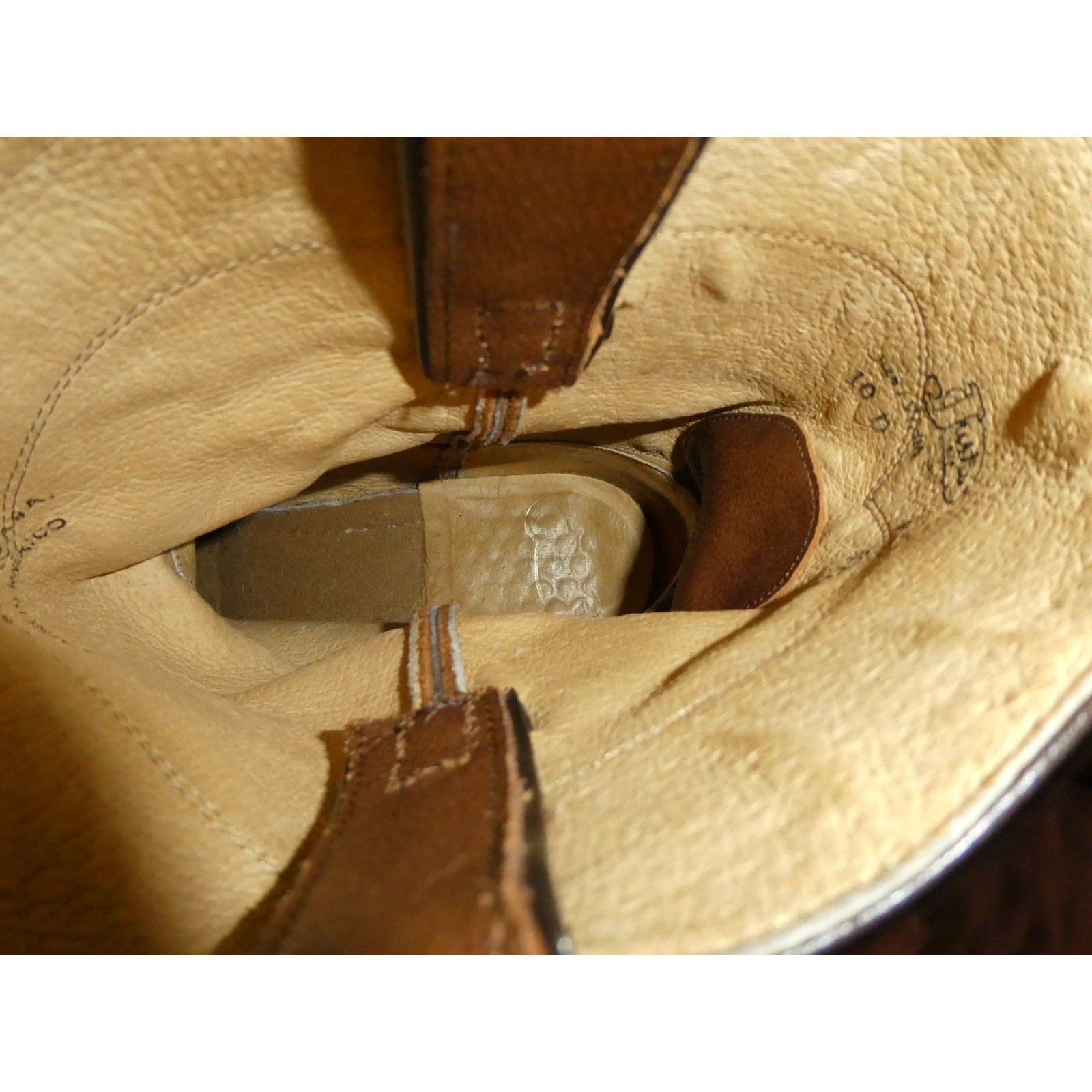 Justin Boots men's JUSTIN roper boots, size: 10D, light brown, 11" height Size US 10 / EU 43 - 4 Thumbnail