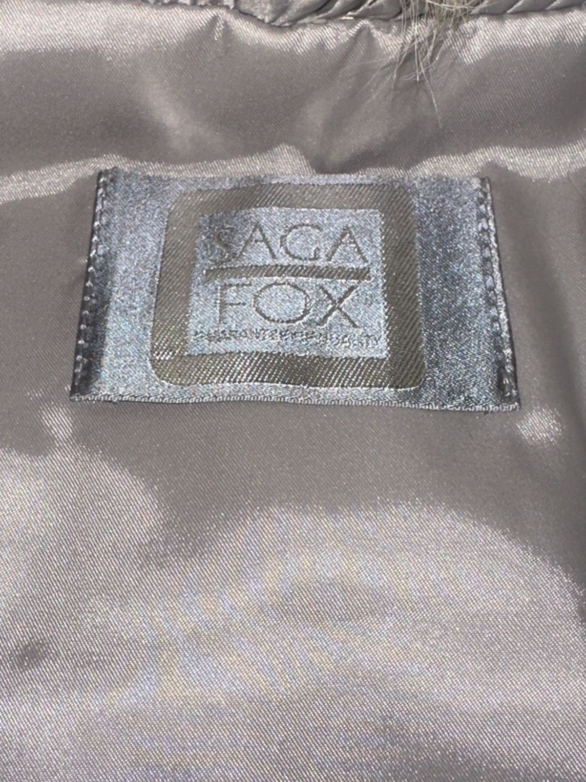 Sagafurs VTG Saga Fox Norway Fur Made In Korea Genuine Blue Fox READ Size S / US 4 / IT 40 - 11 Thumbnail