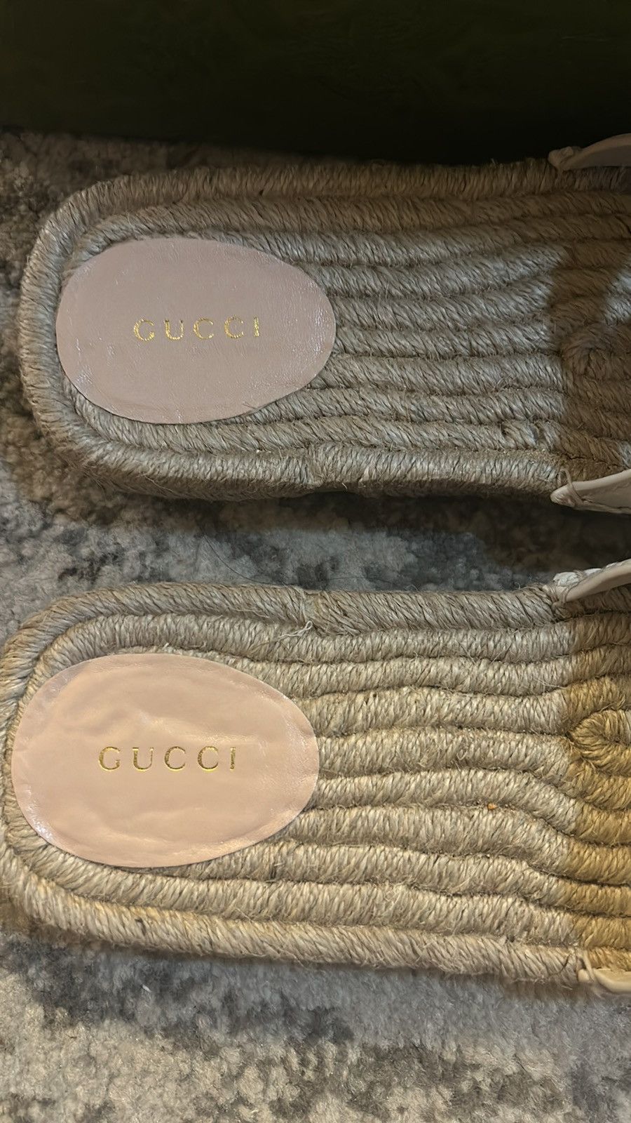 Gucci Gucci Interlocking G Cut-out Espadrille Slide Sandals Size US 10.5 / IT 40.5 - 4 Thumbnail