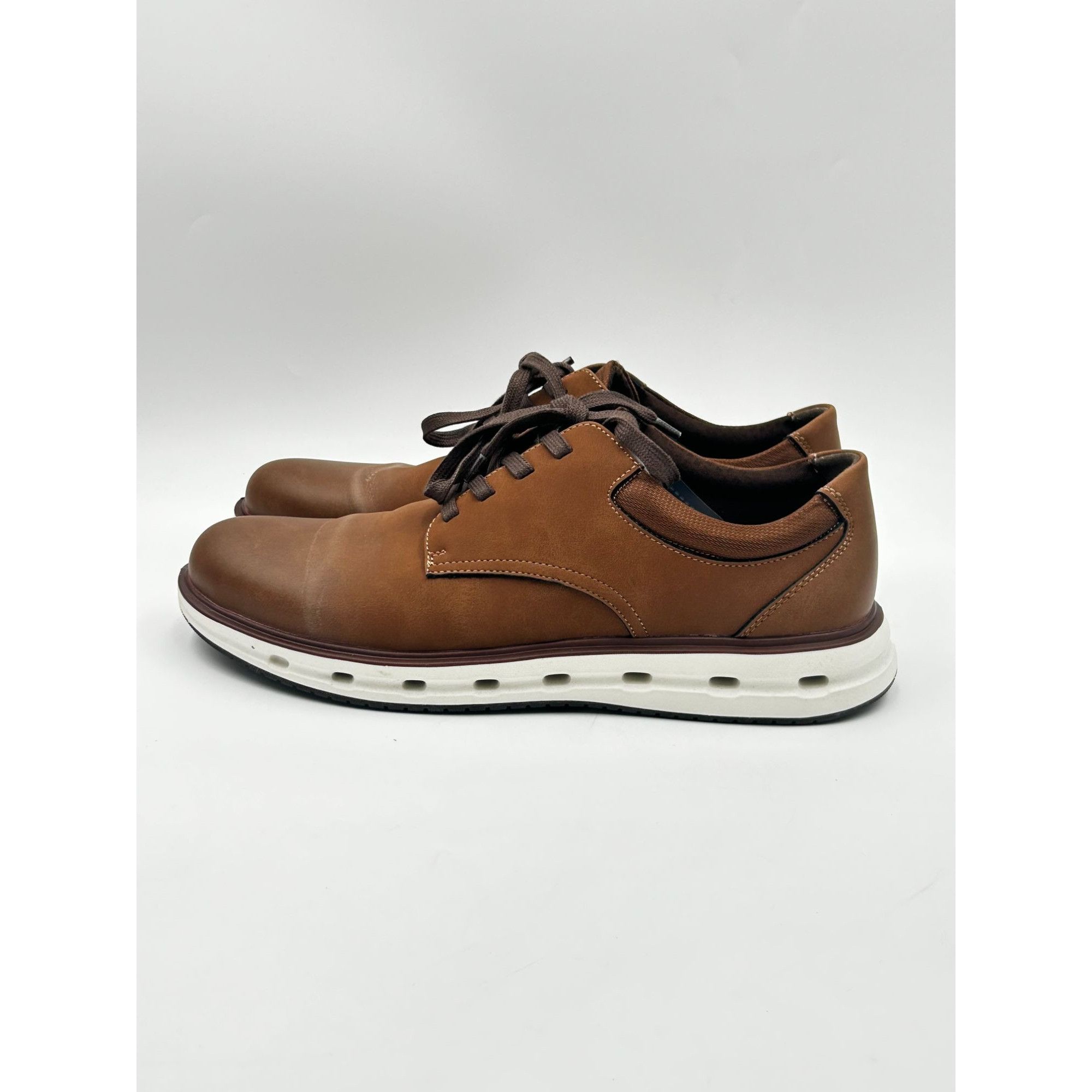 Other Lands’ End Sport Oxford Men’s 10.5 Dark Tan Lace Up Casual C Size US 10.5 / EU 43-44 - 3 Thumbnail