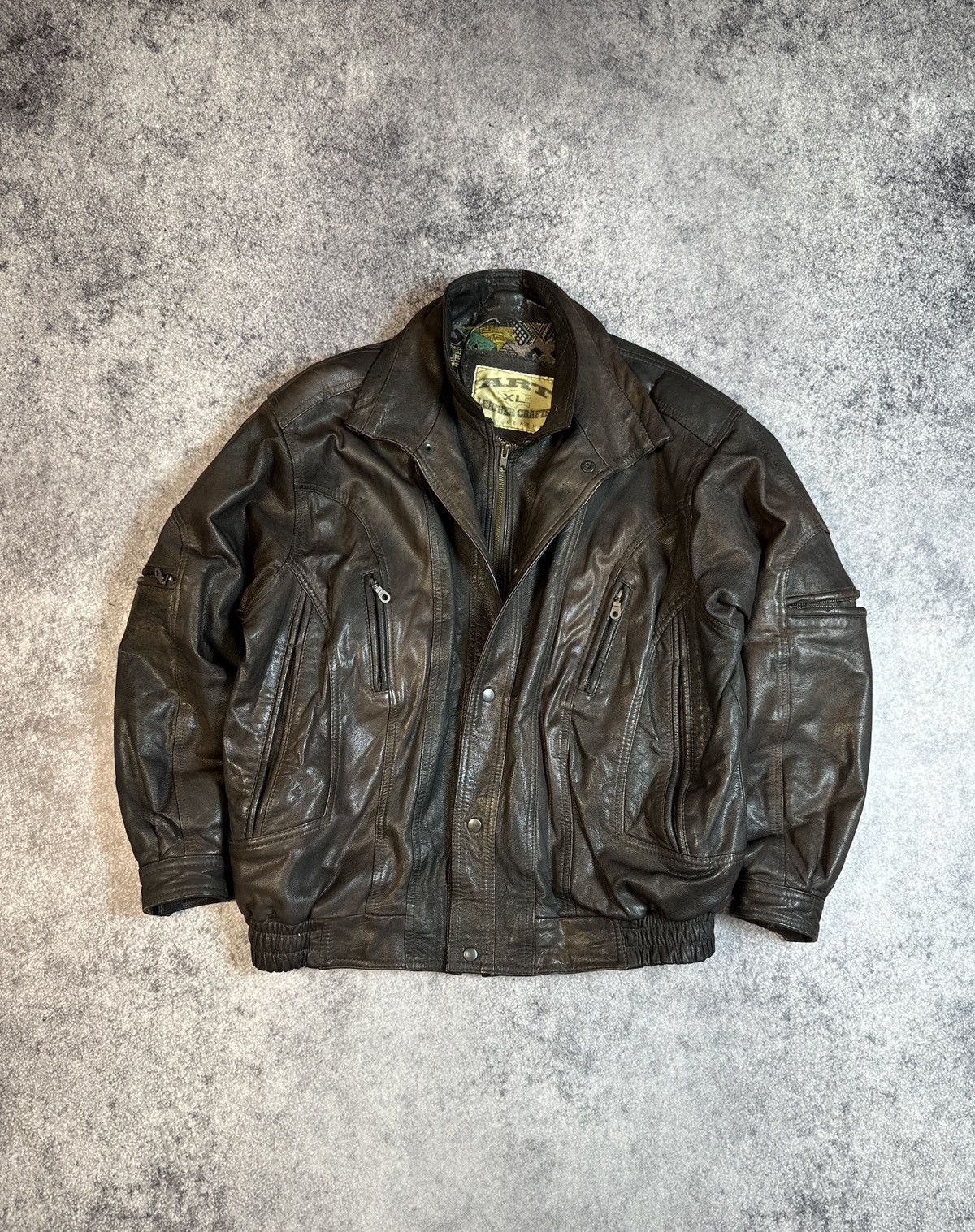 Other Y2K Vintage Leather Jacket Streetwear Moto Style USA VTg M Size US XL / EU 56 / 4 - 1 Thumbnail