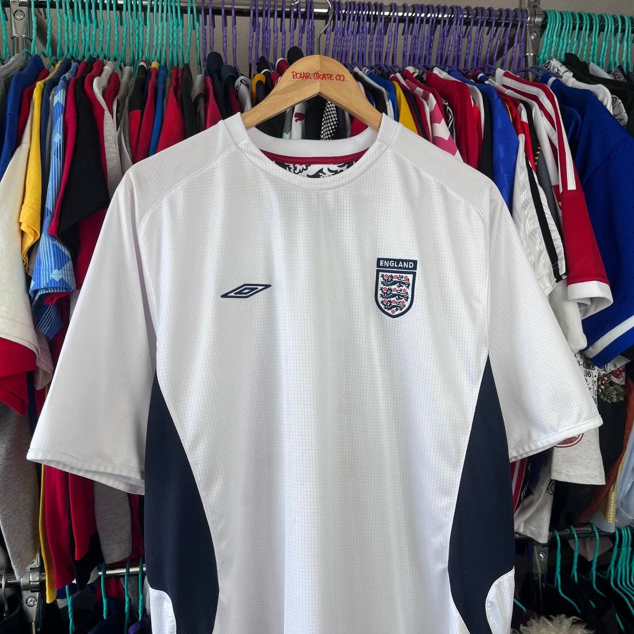 Umbro Umbro England 2004/2005 Football Soccer Training Jersey Size US XL / EU 56 / 4 - 2 Thumbnail