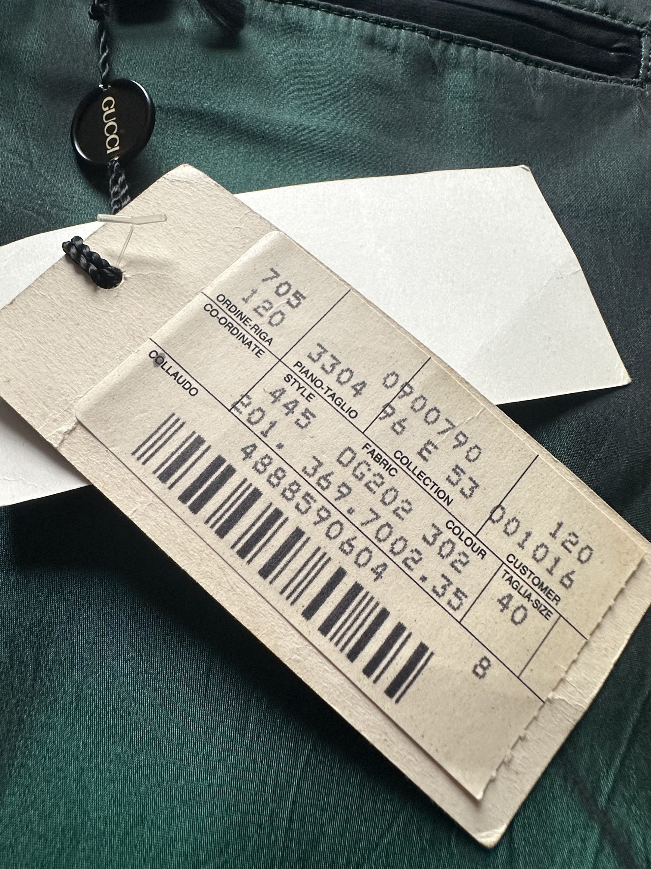 Gucci Gucci Green Silk Pants Size 24" / US 00 / IT 34 - 5 Thumbnail