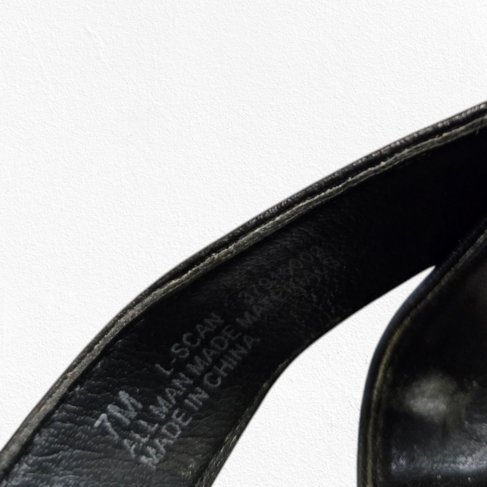 Franco Sarto Franco Sarto Black Strappy Open Toe Wedge Sandals Size 7 Size US 7 / IT 37 - 10 Thumbnail