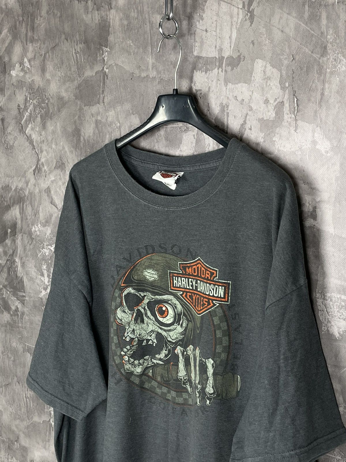 Harley Davidson × Vintage Trashed! VTG 90’s Harley Davidson Faded Paper Thin T-Shirt Size US XXL / EU 58 / 5 - 7 Thumbnail
