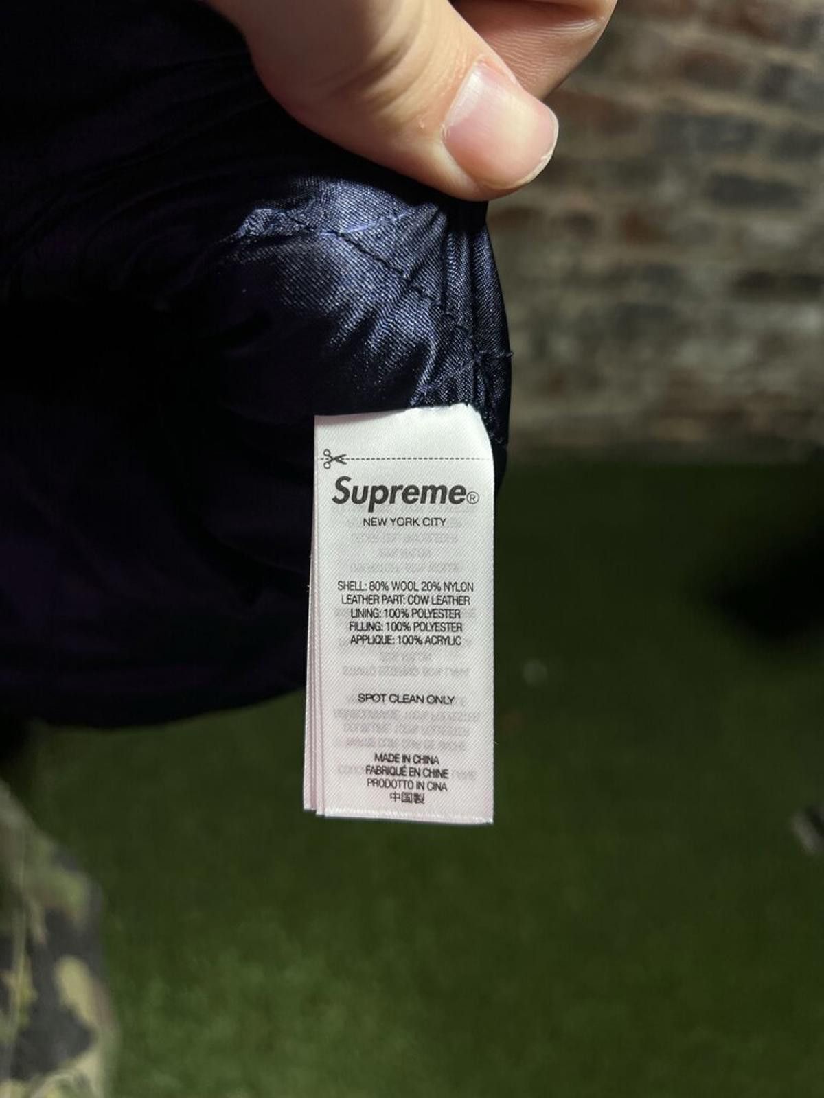 Supreme Supreme Praises Varsity Jacket Navy Sz. M Size ONE SIZE - 4 Thumbnail