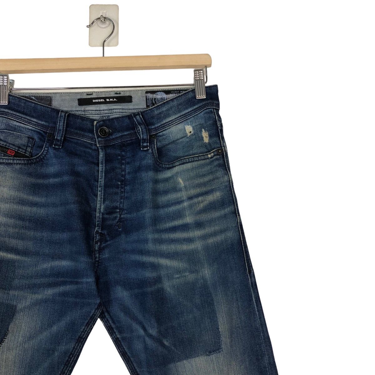 Diesel 🔥Vintage Slim Cut Denim Biker Wear Diesel Distressed Design Size US 30 / EU 46 - 6 Thumbnail