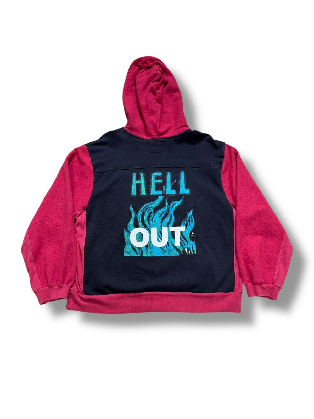 Designer × RRR-123 *RARE* HELL OUT FLAME RRR-123 GOD AFTERHOOD HOODIE Size US M / EU 48-50 / 2 - 8 Thumbnail