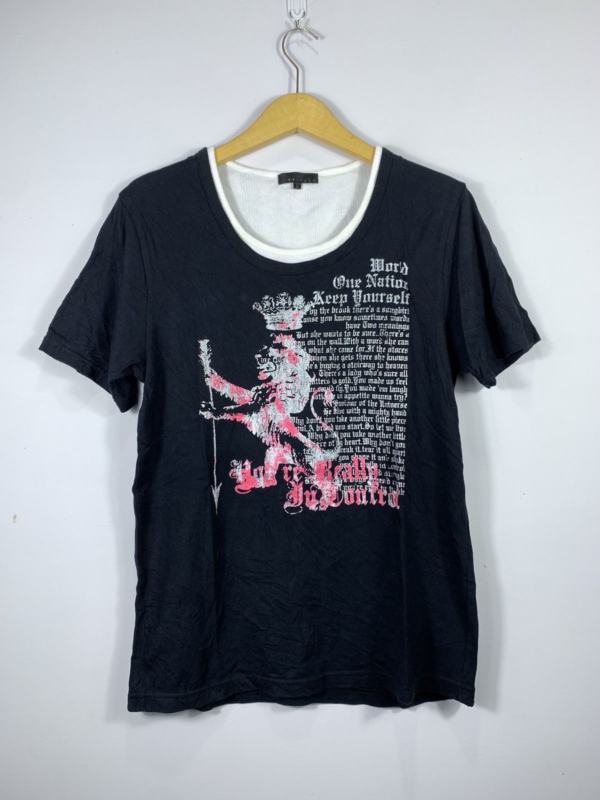 If Six Was Nine Spinash double layers punk gothic poem Size US M / EU 48-50 / 2 - 1 Thumbnail