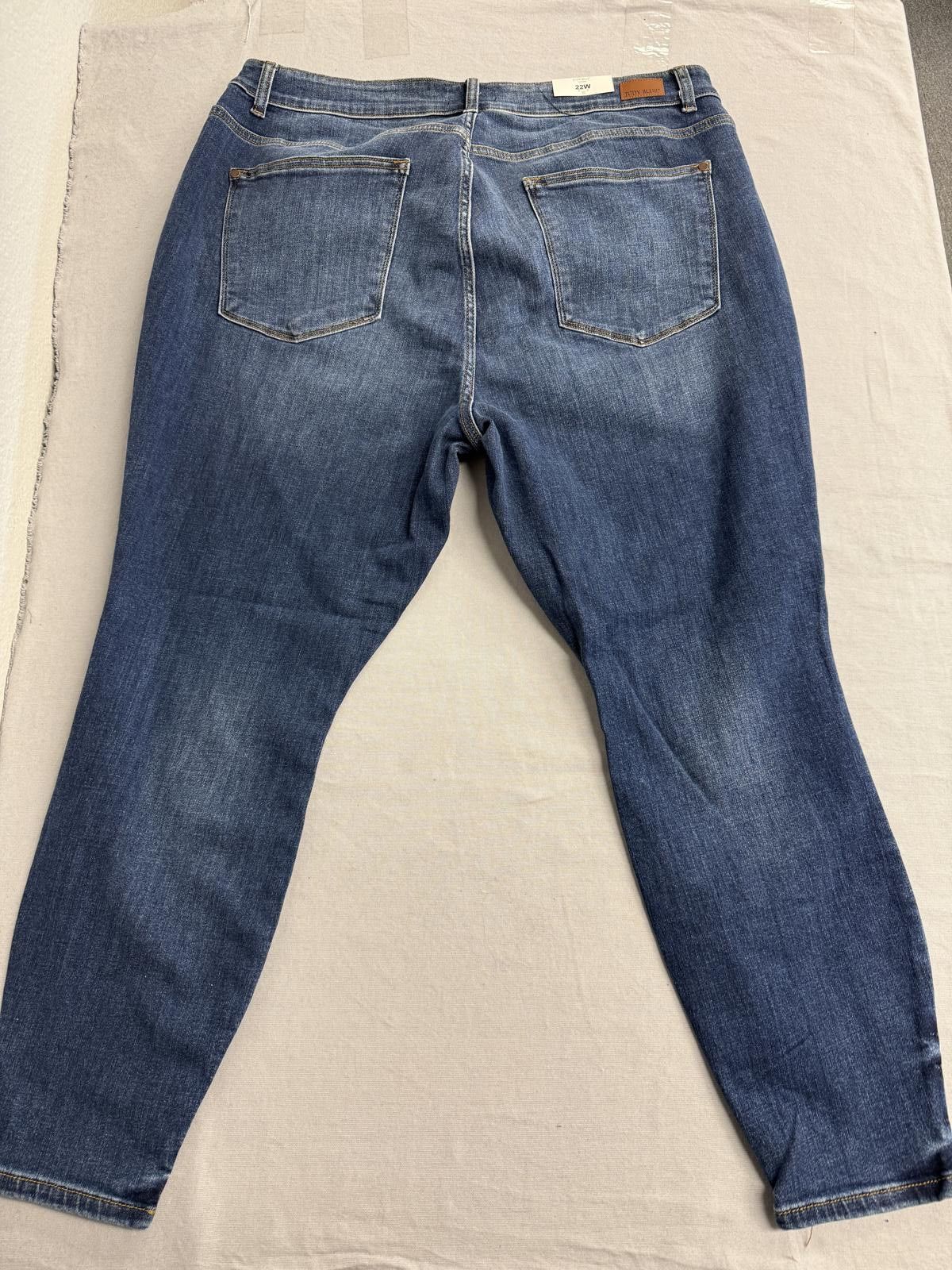 Other Judy Blue Jean Mid-Rise Skinny with Handsanding NWT Size 22W Size 42" / US 20 - 2 Thumbnail