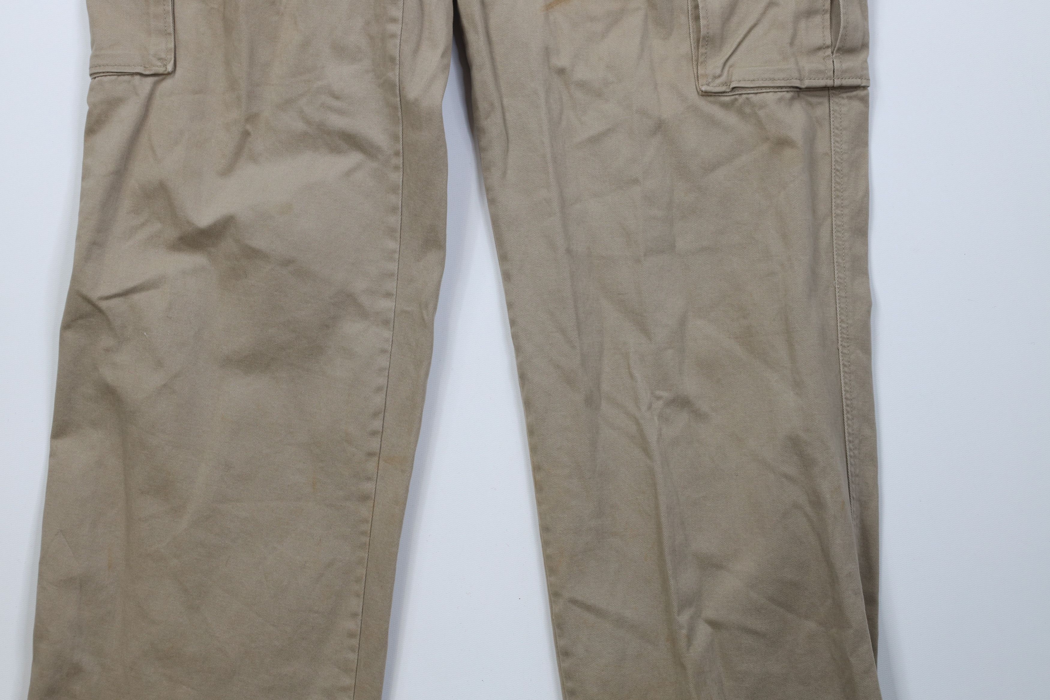 Vintage Vintage 90s Y2K Streetwear Wide Leg Cargo Pants Khaki Tan Size US 30 / EU 46 - 4 Thumbnail