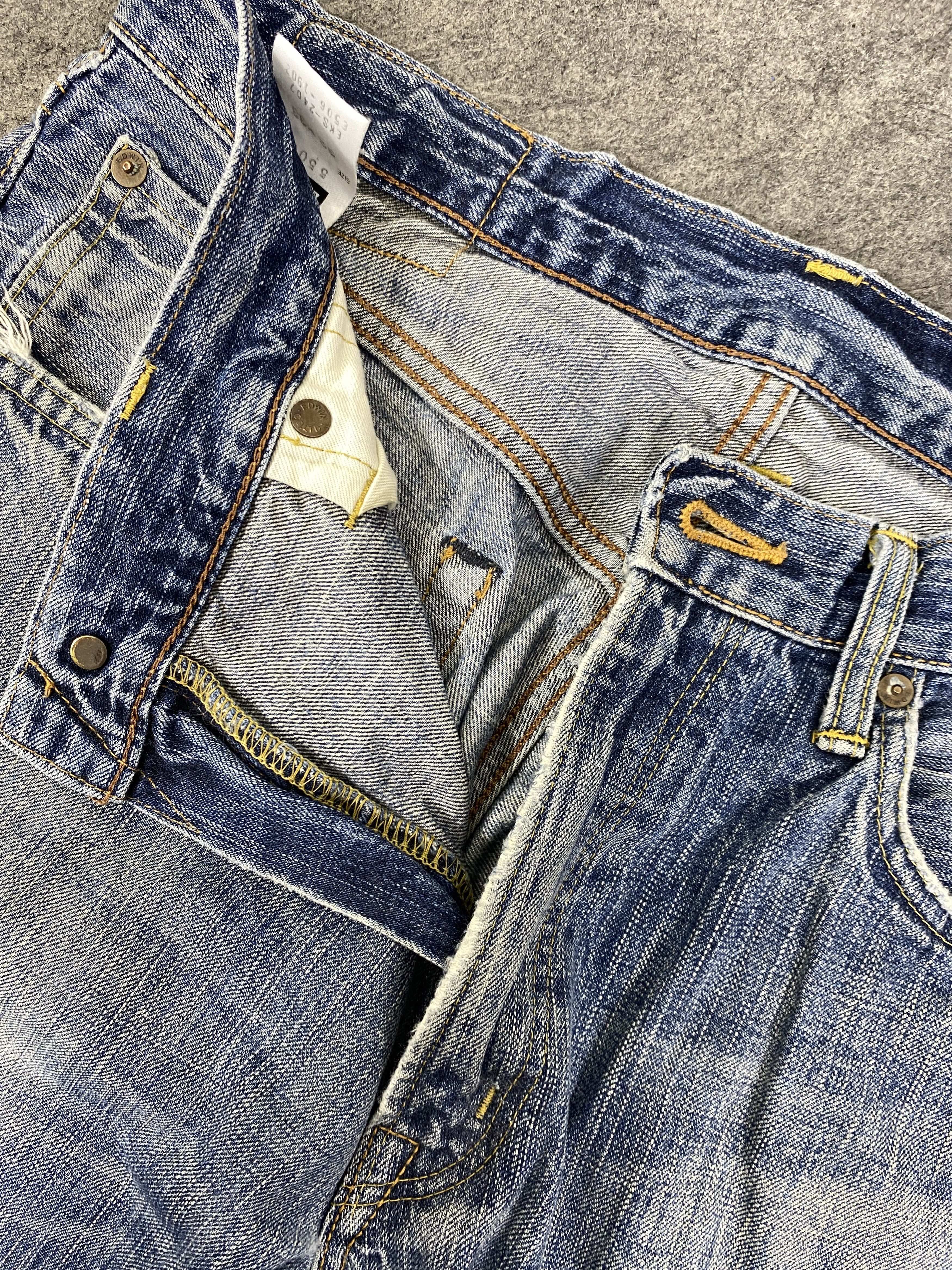Edwin DISTRESSED EDWIN 505Z SELVEDGE FADED 31x29 - JN3286 Size US 31 - 6 Thumbnail