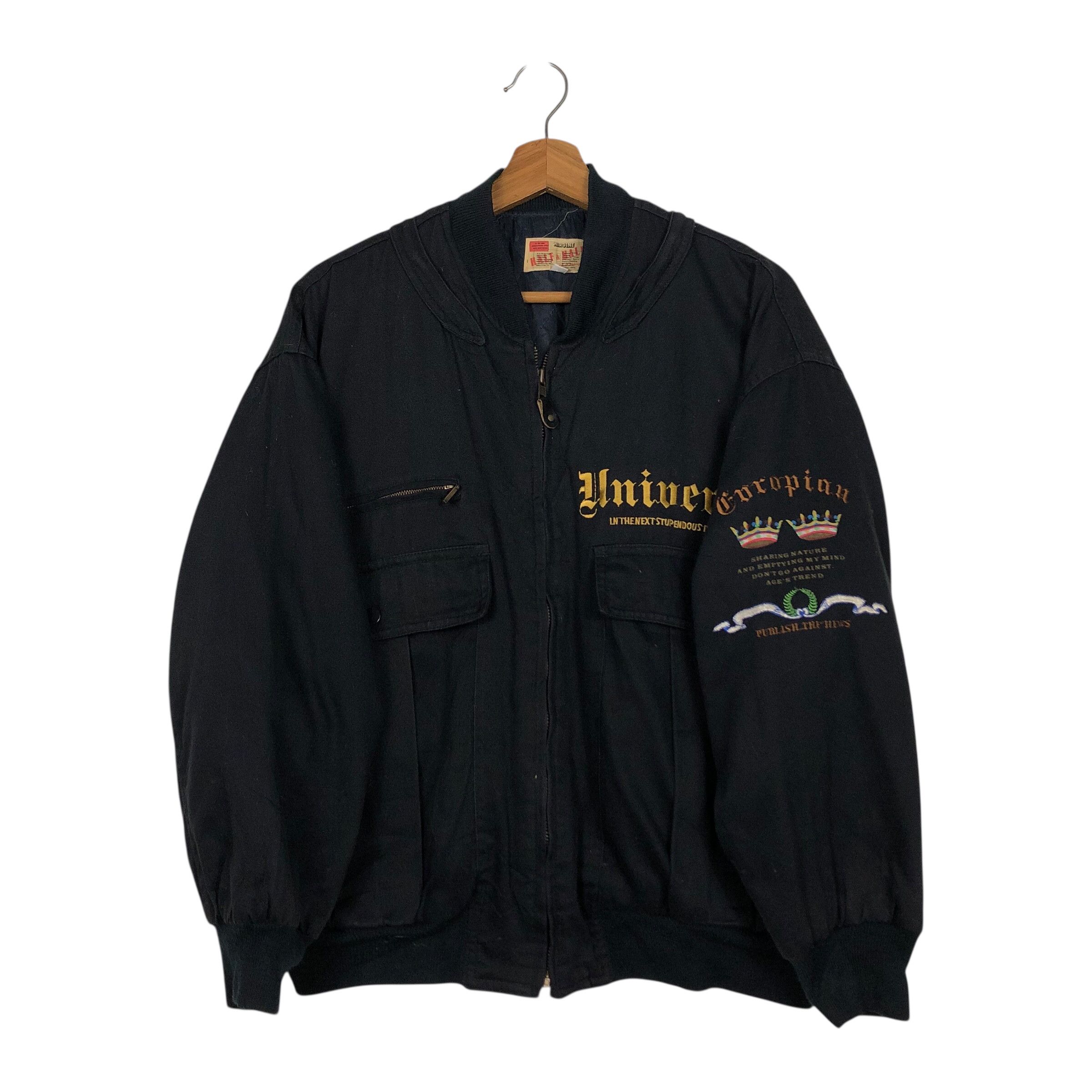 Japanese Brand 📌Vintage Wool Bomber Jacket University Embroidery Japan Size US M / EU 48-50 / 2 - 9 Thumbnail