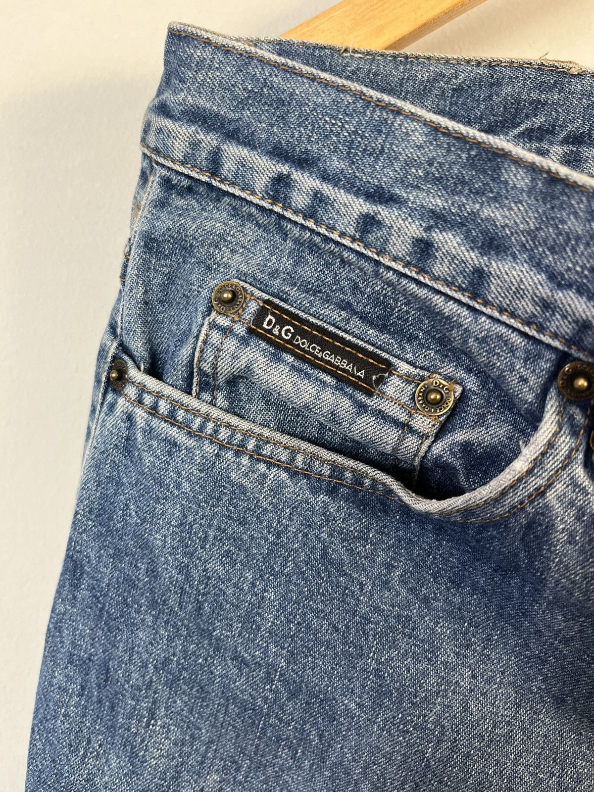 Dolce & Gabbana × Vintage Dolce & Gabbana D&G Vintage Y2K Denim Jeans Made in Italy Size US 38 / EU 54 - 6 Thumbnail
