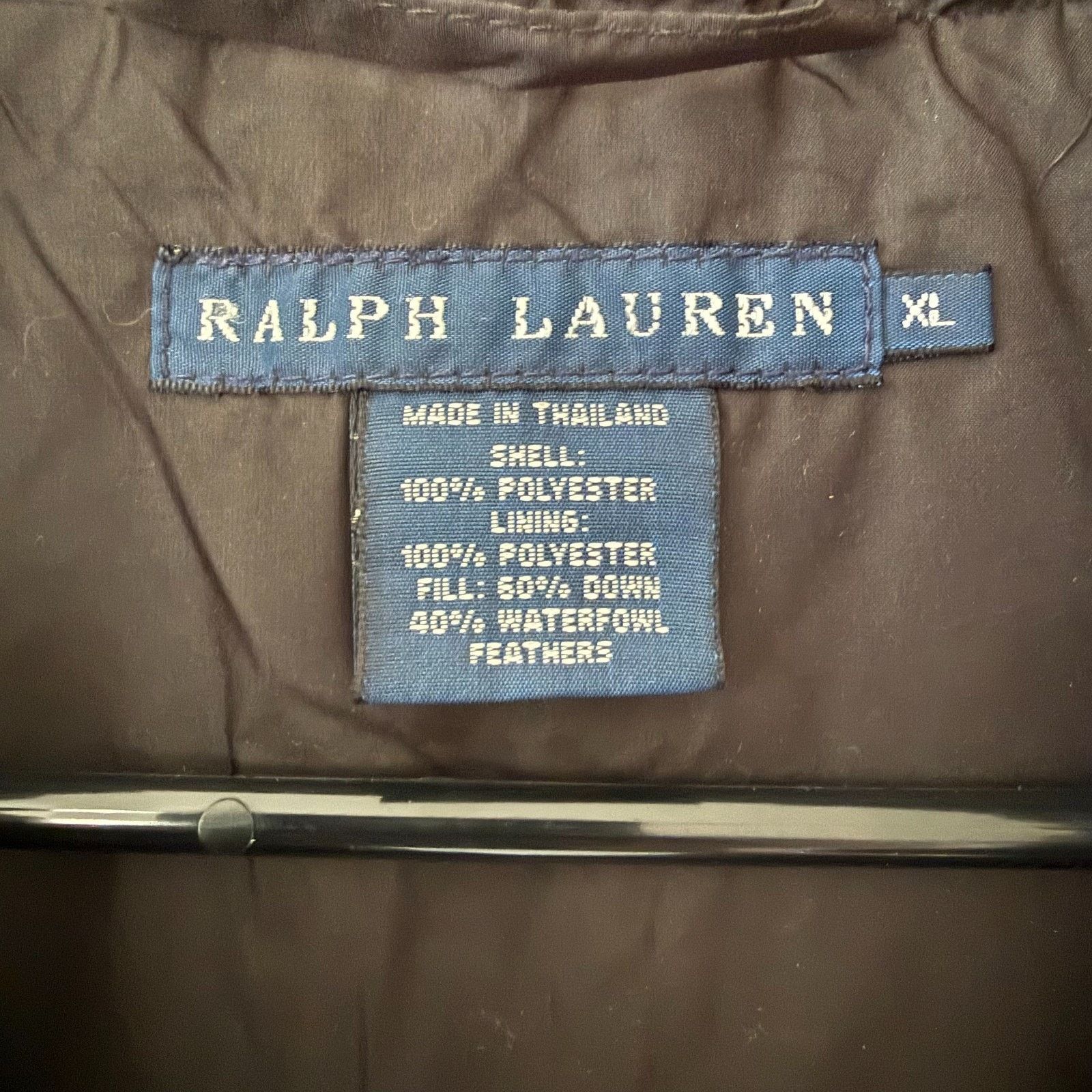 Lauren Ralph Lauren Ralph Lauren Black Down Puffer Vest Pink Pony XL Women Size XL / US 12-14 / IT 48-50 - 4 Thumbnail