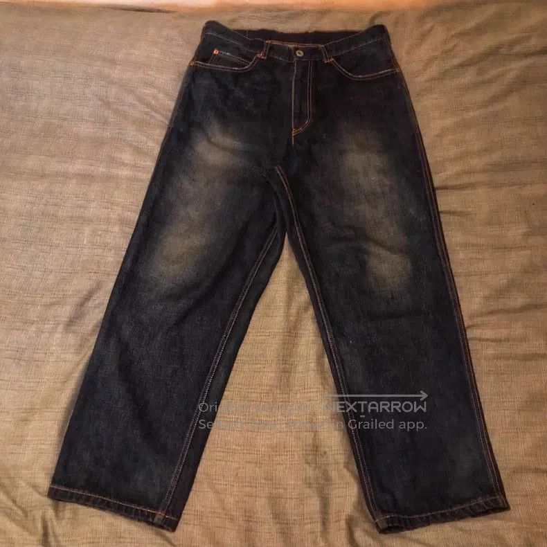 Junya Watanabe Junya Watanabe size S Washed straight-fit loose denim pant Size US 27 - 1 Thumbnail
