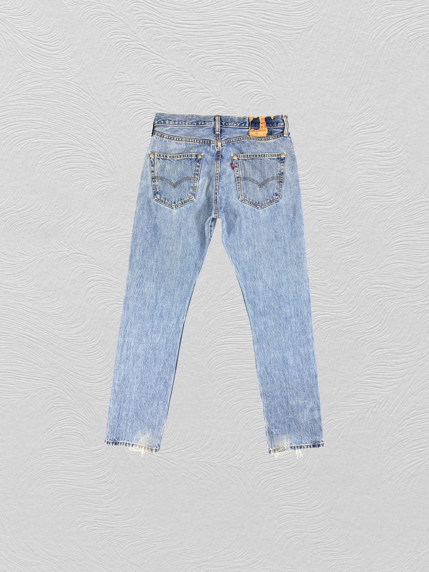 Japanese Brand Sky Blue Vintage Levi's 501 Jeans 31x31.5 Denim -JN2235 Size US 31 - 2 Thumbnail