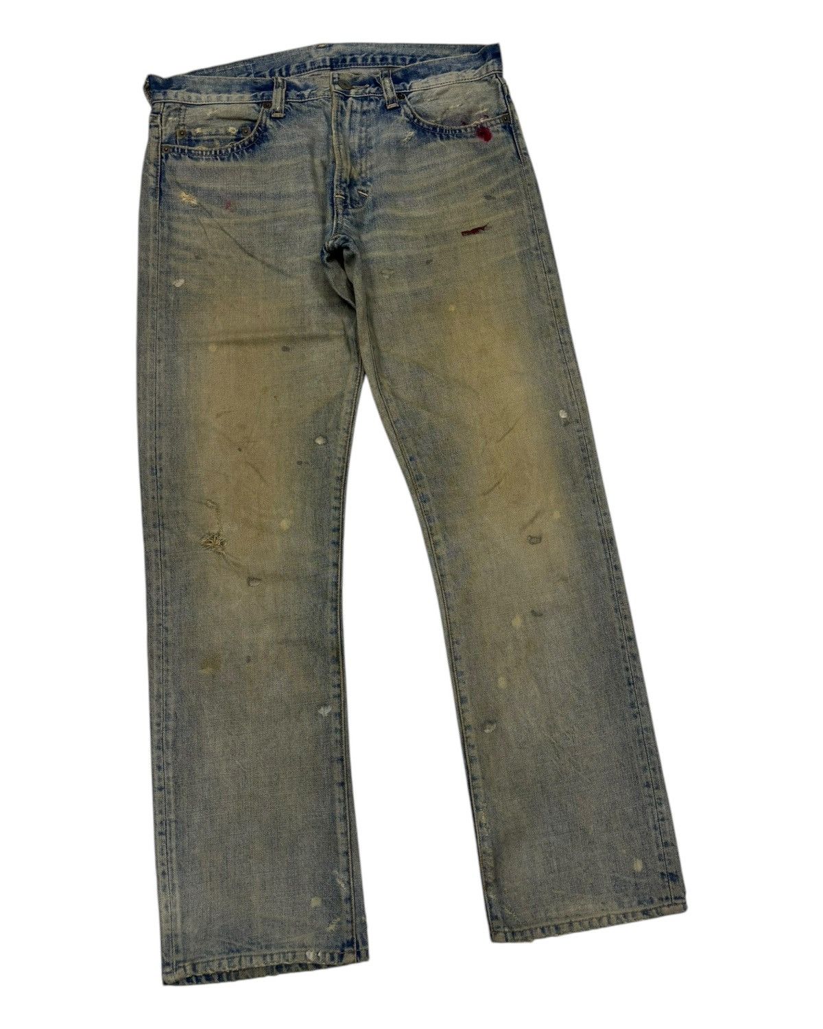 Kapital RUSTY SLANG FROM CHAOS DISTRESS DENIM UNDERCOVER DESIGN JEAN Size US 32 / EU 48 - 6 Thumbnail