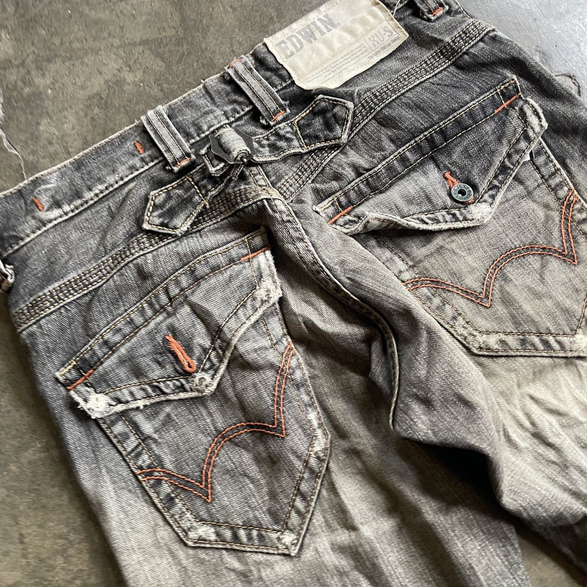 Edwin Vintage Edwin Exclusive Distress Mud Washed Distressed 🍒 Size US 30 / EU 46 - 9 Thumbnail