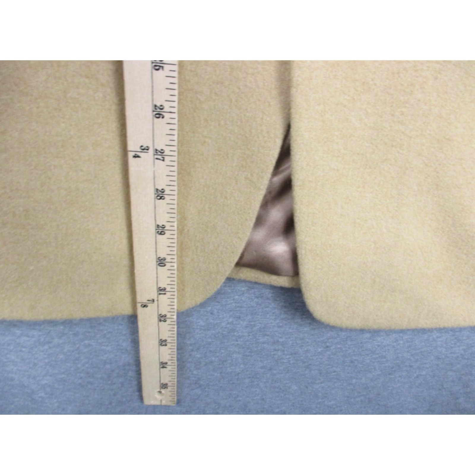 Jos. A. Bank VINTAGE Jos. A. Bank Blazer Men 40 Beige Camel Hair Single-Breasted 3-Button Notch Lapel Shirt Fashion CR 40 Beige Size 40R - 5 Thumbnail