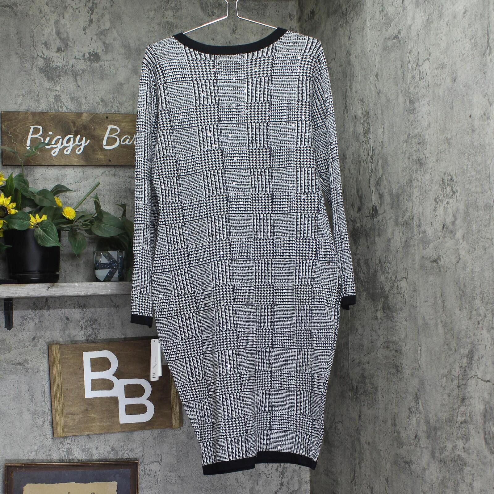 Other Nwt Bcx Round-neck Bodycon Dress 1103894 Black Multi Xl Size XL / US 12-14 / IT 48-50 - 2 Thumbnail
