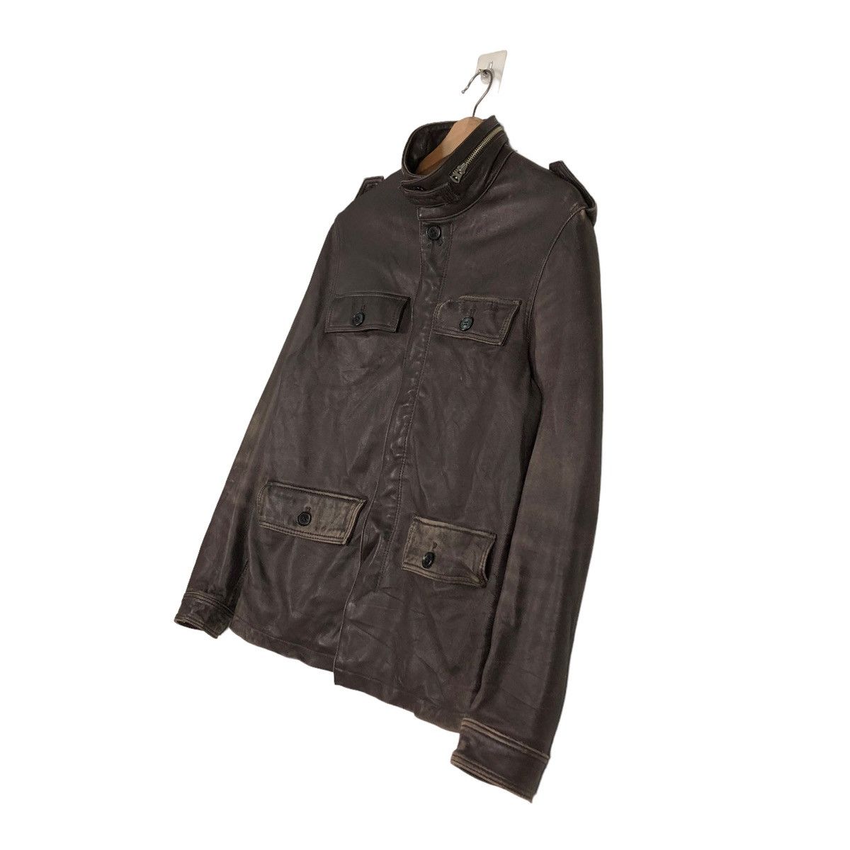 Toyo Enterprises 🔥SOFT LEATHER BIKER JACKET R.NEWBOLD CARGO MULTI POCKET Size US XL / EU 56 / 4 - 2 Thumbnail