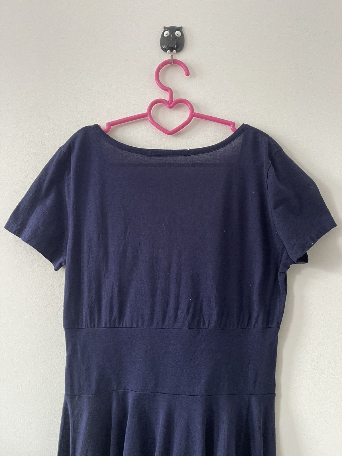 Limi Feu Rare Vintage LIMI FEU Yohji Yamamoto Navy Blue Mini Dress Size S / US 4 / IT 40 - 8 Thumbnail