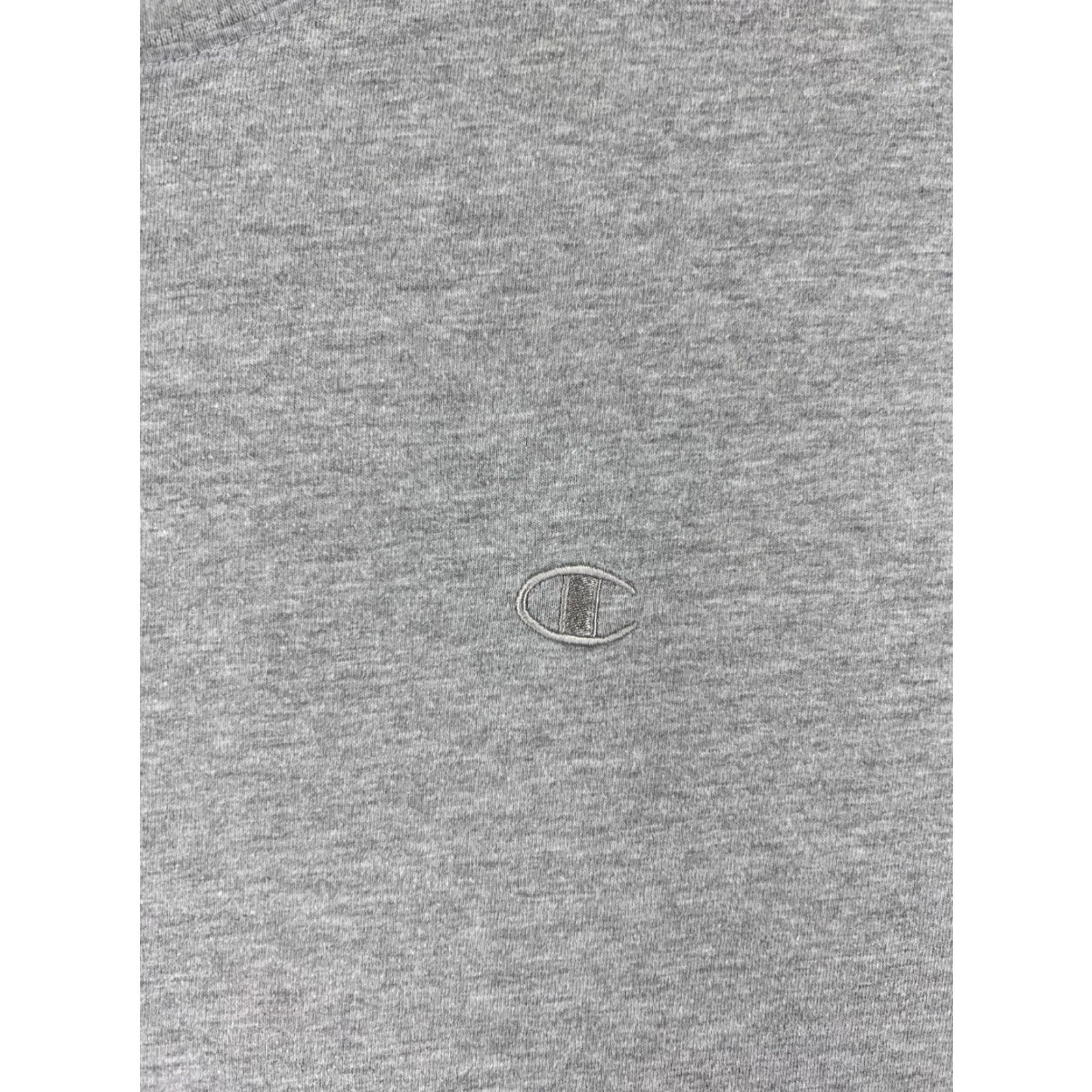 Champion Champion Shirt Men XLT Gray Logo Embroidered Cotton Short Sleeve T-Shirt Sports Retro 90s Mens Vector Size US XL / EU 56 / 4 - 3 Thumbnail