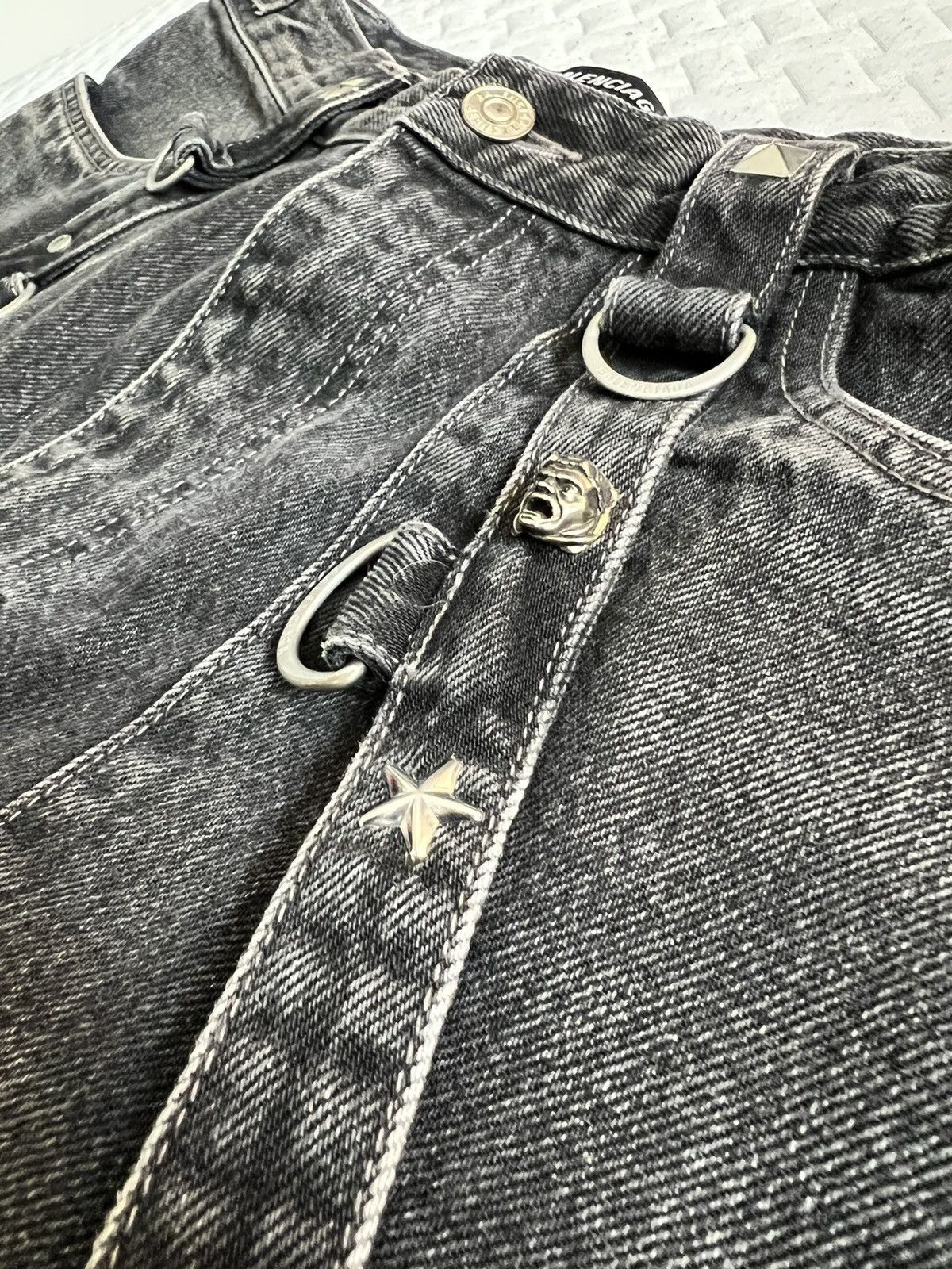 Balenciaga Balenciaga Raver Baggy Denim Runway Size US 32 / EU 48 - 3 Thumbnail