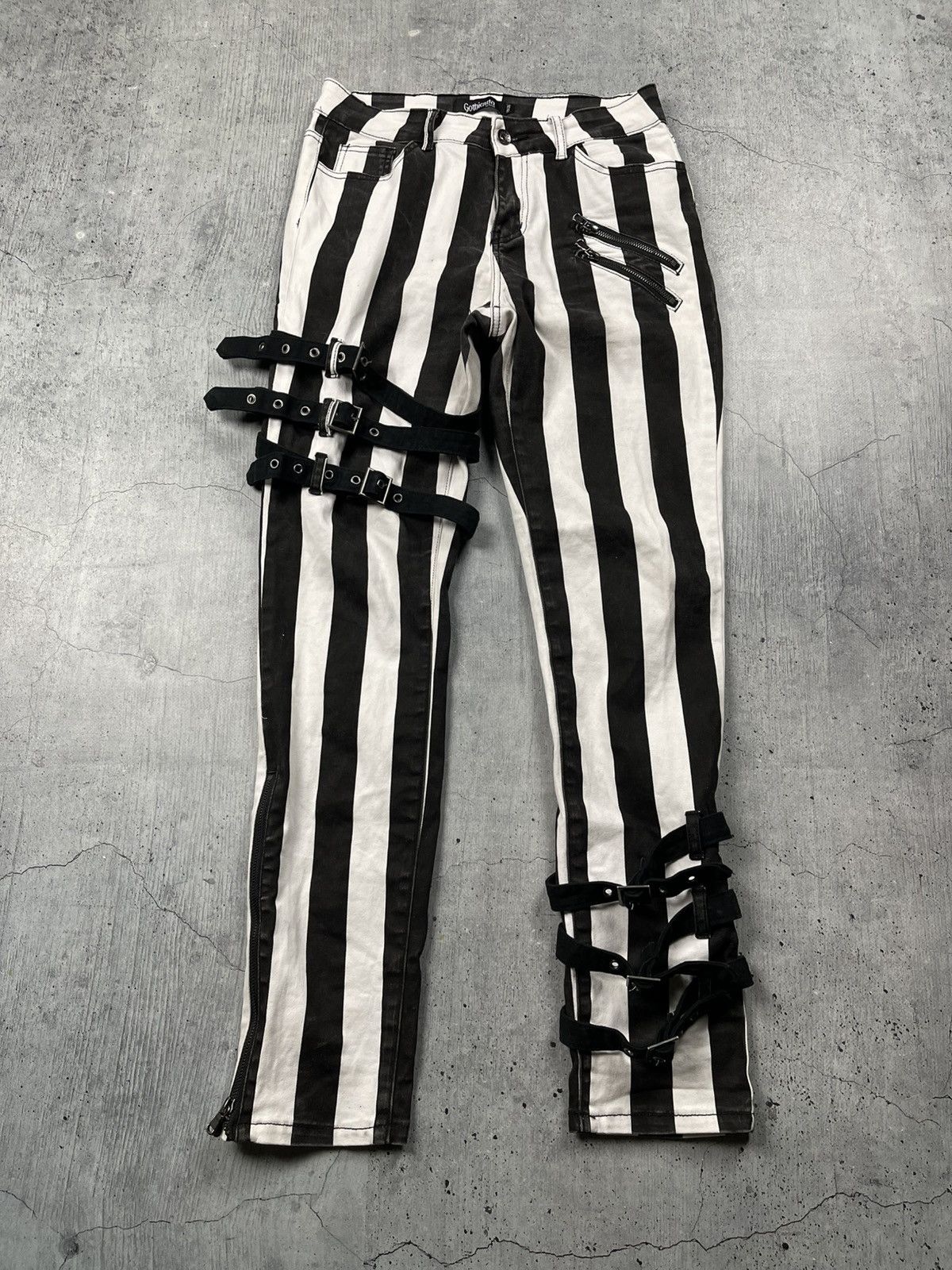 Other 🔥VERY RARE GOTHICANA BY EMP AVANT GARDE BONDAGE PANTS🔥 Size US 29 - 20 Thumbnail