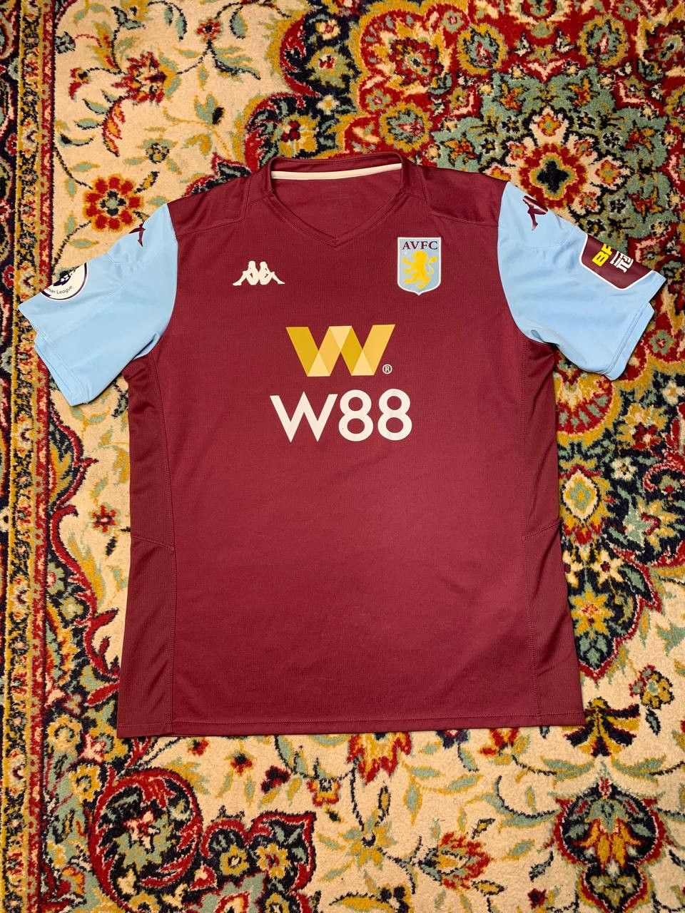 Kappa ASTON VILLA 2019 2020 HOME FOOTBALL SHIRT SOCCER JERSEY Size US XXL / EU 58 / 5 - 1 Thumbnail